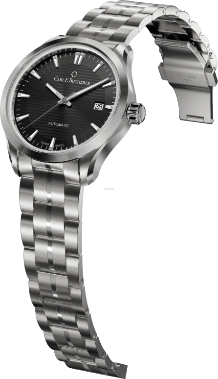 Carl F. Bucherer,Manero 38mm,38mm,Stainless Steel,Black,Automatic,Day,Sapphire,Crystal Glass,00,00.10929.08.33.21