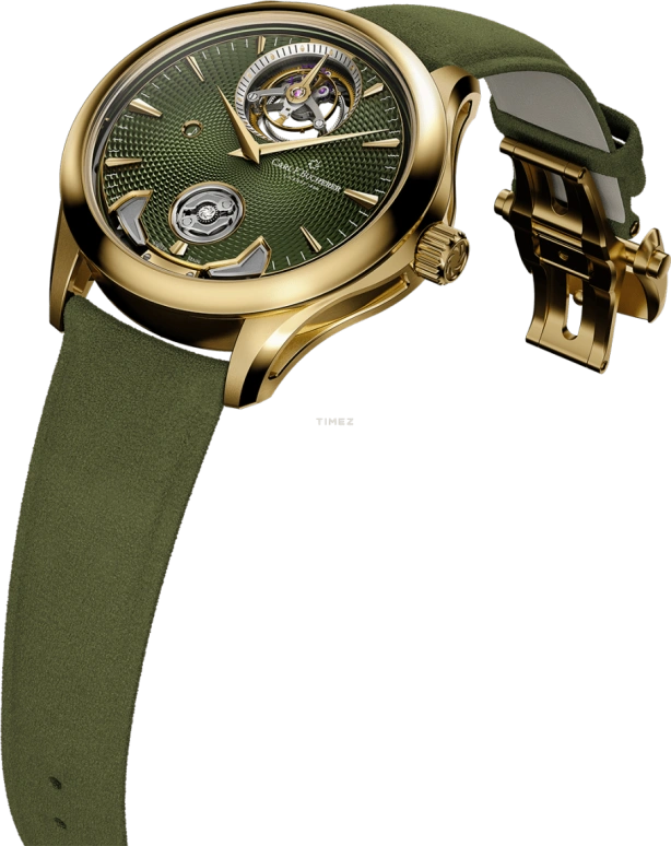 Carl F. Bucherer,Manero 43.80mm,43.80mm,Yellow Gold,Green,Automatic,Tourbillon,Minute Repeater,00,00.10925.01.93.01