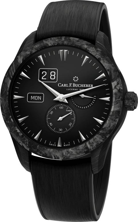 Carl F. Bucherer,Manero 41.60mm,41.60mm,Forged Carbon,Black,Automatic,Date,Big Date,00,00.10926.16.33.01