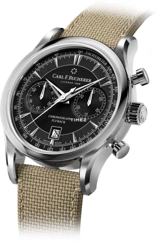 Carl F. Bucherer,Manero 43mm,43mm,Stainless Steel,Black,Automatic,Chronograph,Day,Flyback,00,00.10919.08.33.03
