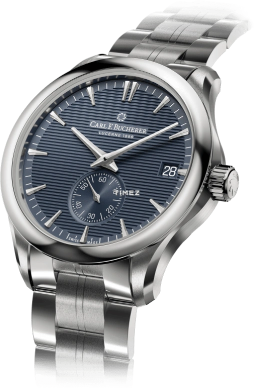 Carl F. Bucherer,Manero 40.60mm,40.60mm,Stainless Steel,Blue,Automatic,Day,Sapphire,Crystal Glass,00,00.10924.08.53.22