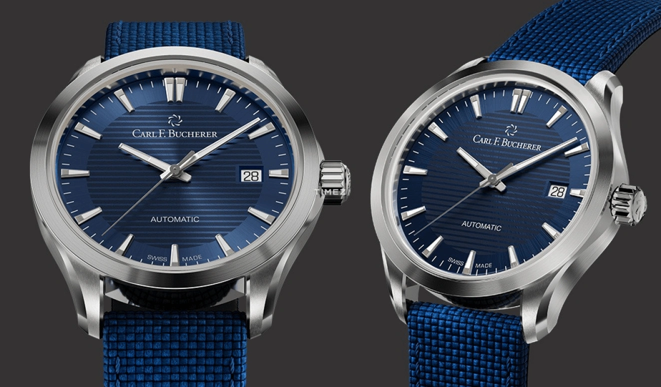 Carl F. Bucherer,Manero 38mm,38mm,Stainless Steel,Blue,Automatic,Day,Sapphire,Crystal Glass,00,00.10929.08.53.01