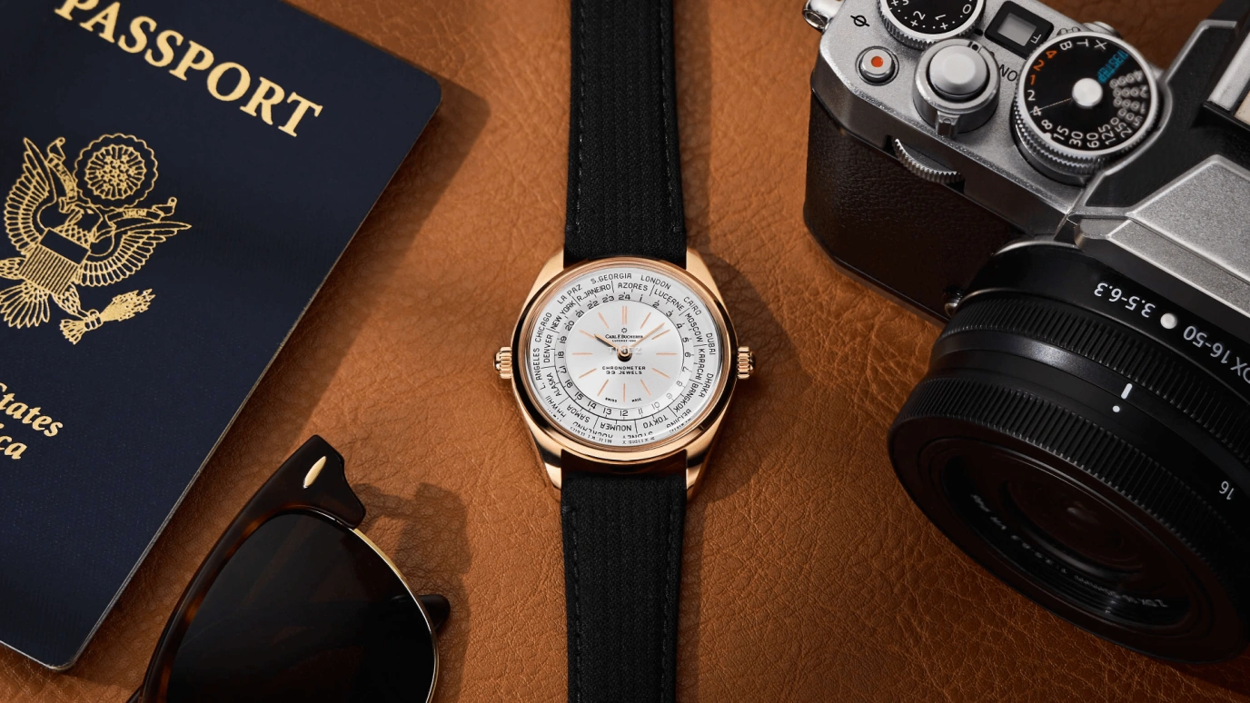 Carl F. Bucherer,Heritage 39mm,39mm,Rose Gold,Silver,Automatic,Dule Time,World Time,00,00.10805.03.13.01