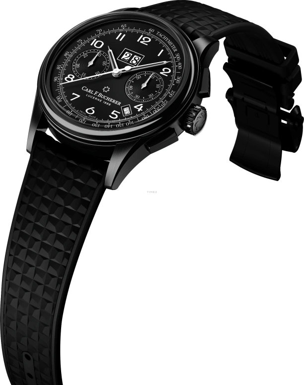 Carl F. Bucherer,Manero 41mm,41mm,Stainless Steel,Black,Automatic,Chronograph,Annual Calendar,Month,Flyback,Sapphire,Crystal Glass,Round,00,00.10803.12.32.01