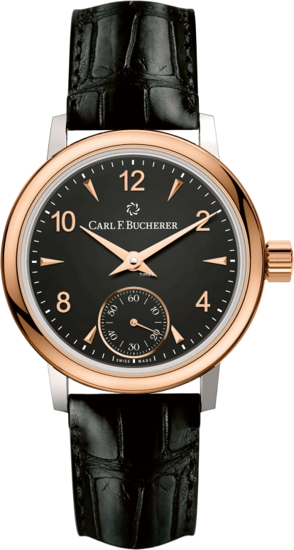 Carl F. Bucherer,Adamavi 28mm,28mm,Stainless Steel,Rose Gold,Black,Handwound,00,00.10317.07.36.01