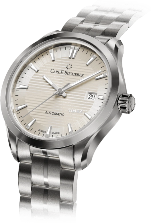 Carl F. Bucherer,Manero 38mm,38mm,Stainless Steel,Sand,Automatic,Day,Sapphire,Crystal Glass,00,00.10929.08.93.22
