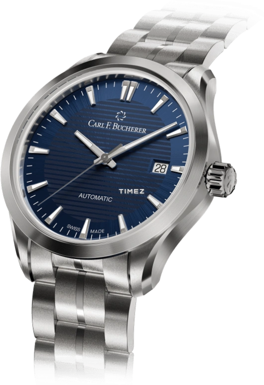Carl F. Bucherer,Manero 38mm,38mm,Stainless Steel,Blue,Automatic,Day,Sapphire,Crystal Glass,00,00.10929.08.53.21