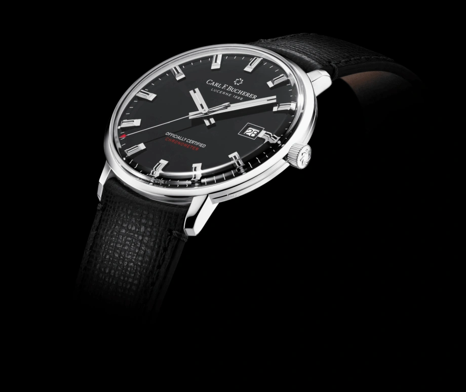 Carl F. Bucherer,Heritage 39mm,39mm,Stainless Steel,Black,Automatic,Day,Sapphire,Crystal Glass,00,00.10804.08.33.01