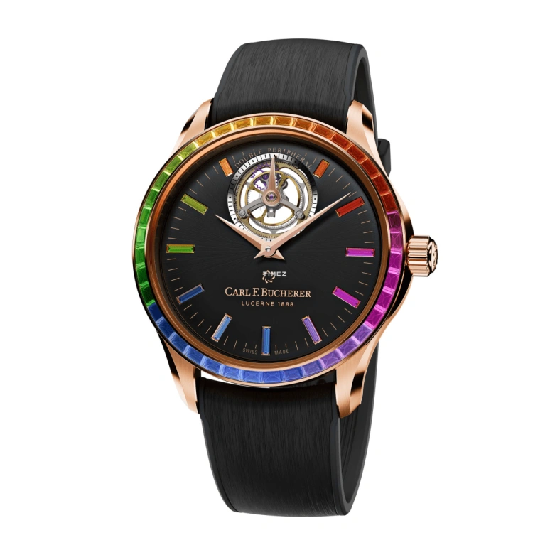 Carl F. Bucherer,Manero 43.10mm,43.10mm,Rose Gold,Black,Automatic,Tourbillon,Sapphire,Crystal Glass,00,00.10928.03.39.11