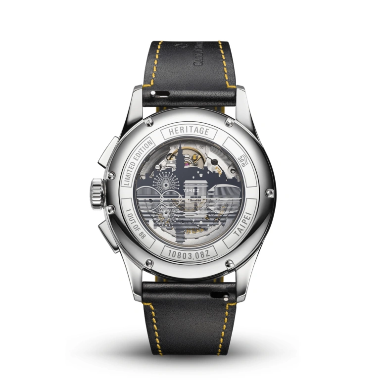 Carl F. Bucherer,Heritage 41mm,41mm,Stainless Steel,Yellow,Gradient,Automatic,Chronograph,Annual Calendar,Big Date,00,00.10803.08.92.77