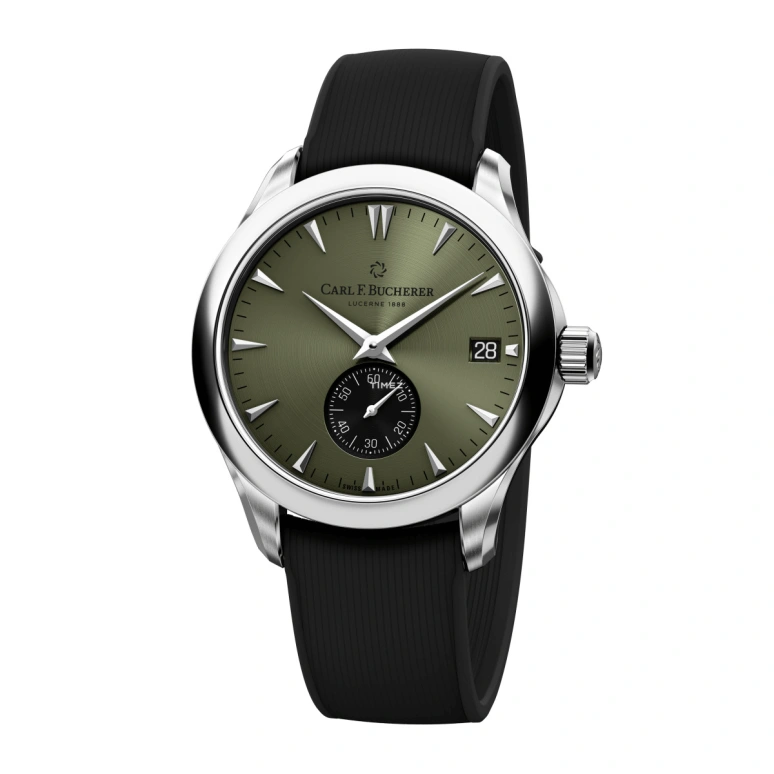 Carl F. Bucherer,Manero 40.60mm,40.60mm,Stainless Steel,Green,Automatic,Day,Sapphire,Crystal Glass,00,00.10924.08.93.02