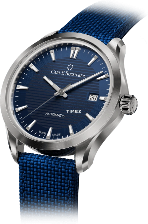 Carl F. Bucherer,Manero 38mm,38mm,Stainless Steel,Blue,Automatic,Day,Sapphire,Crystal Glass,00,00.10929.08.53.01