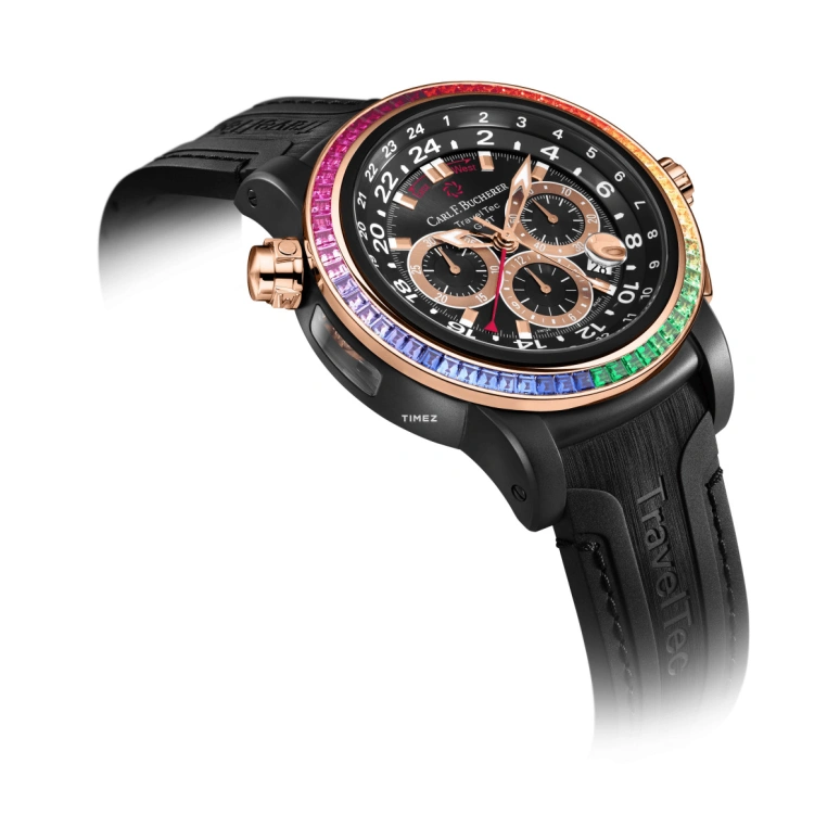 Carl F. Bucherer,Patravi 46.60mm,46.60mm,Rose Gold,Black,Automatic,Chronograph,Day,Dule Time,00,00.10620.12.33.99