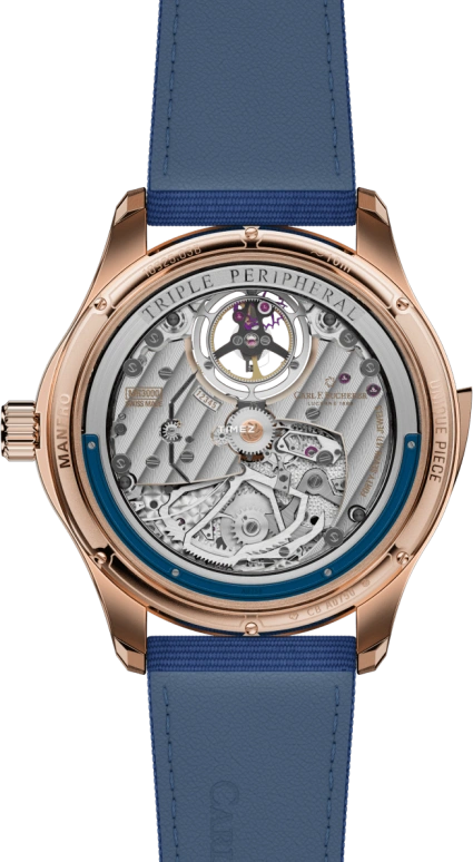 Carl F. Bucherer,Manero 43.80mm,43.80mm,Rose Gold,Blue,Automatic,Tourbillon,Minute Repeater,00,00.10925.03.54.11