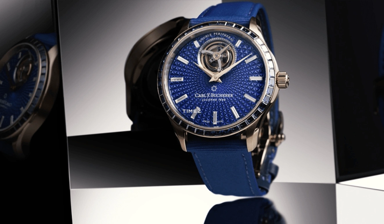 Carl F. Bucherer,Manero 43.10mm,43.10mm,Rose Gold,Blue,Automatic,Tourbillon,Sapphire,Crystal Glass,00,00.10928.03.54.11