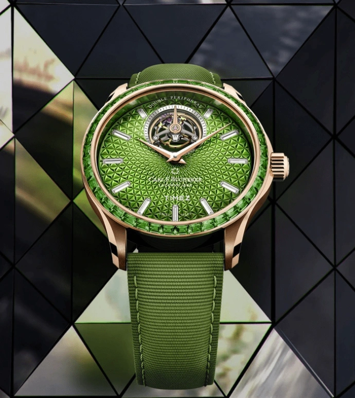Carl F. Bucherer,Manero 43.10mm,43.10mm,Rose Gold,Green,Automatic,Tourbillon,Sapphire,Crystal Glass,00,00.10928.03.94.11