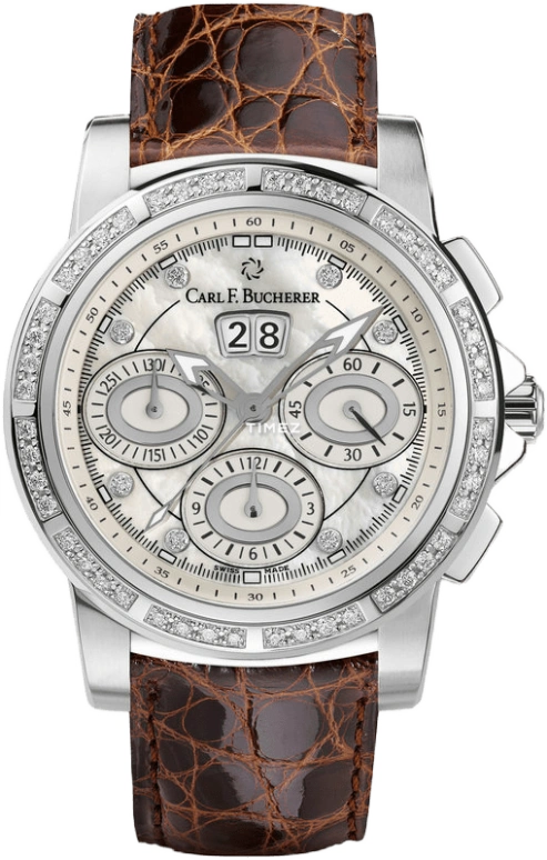 Carl F. Bucherer,Patravi 40mm,40mm,Stainless Steel,Grey,Automatic,00,00.10611.08.74.11