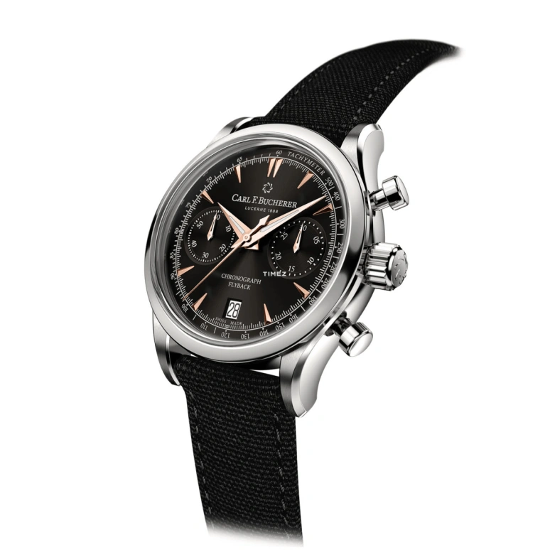 Carl F. Bucherer,Manero 40mm,40mm,Stainless Steel,Black,Automatic,Chronograph,Day,Flyback,00,00.10927.08.33.01
