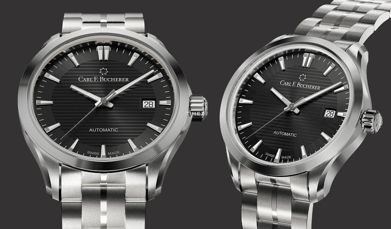 Carl F. Bucherer,Manero 38mm,38mm,Stainless Steel,Black,Automatic,Day,Sapphire,Crystal Glass,00,00.10929.08.33.21