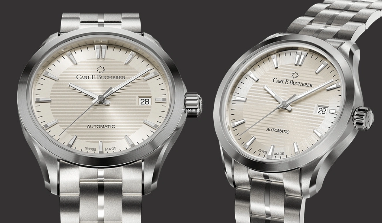 Carl F. Bucherer,Manero 38mm,38mm,Stainless Steel,Sand,Automatic,Day,Sapphire,Crystal Glass,00,00.10929.08.93.22