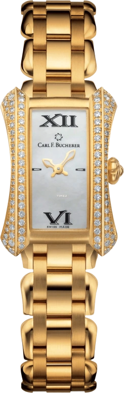 Carl F. Bucherer,alacria ,Yellow Gold,White,Quartz,00,00.10703.01.71.32