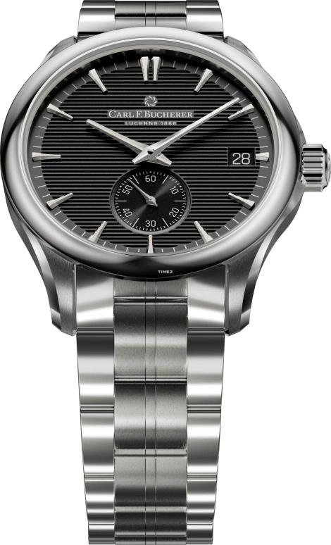 Carl F. Bucherer,Manero 40.60mm,40.60mm,Stainless Steel,Black,Automatic,Day,Sapphire,Crystal Glass,00,00.10924.08.33.22
