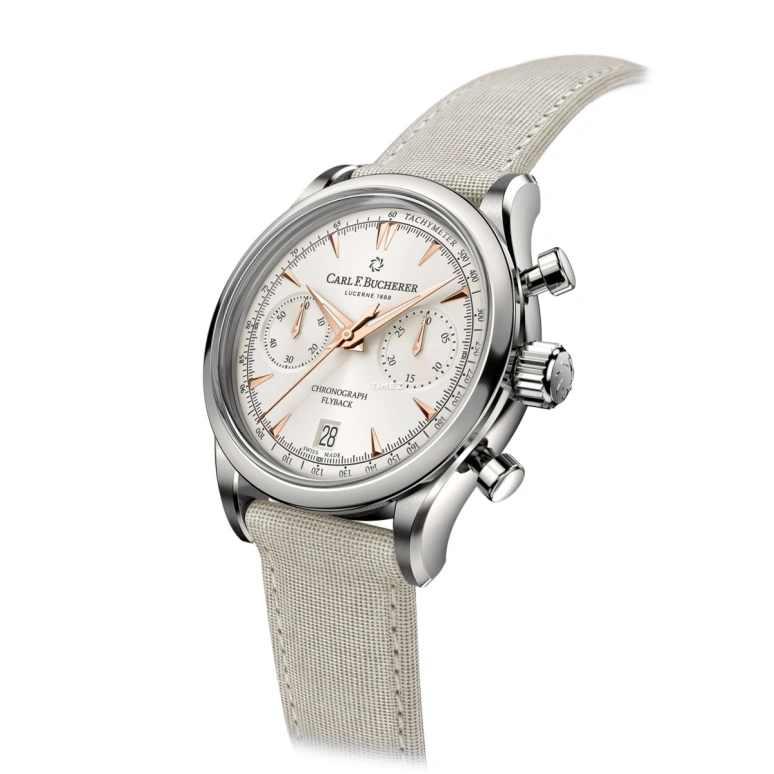 Carl F. Bucherer,Manero 40mm,40mm,Stainless Steel,White,Automatic,Chronograph,Day,Flyback,00,00.10927.08.13.01