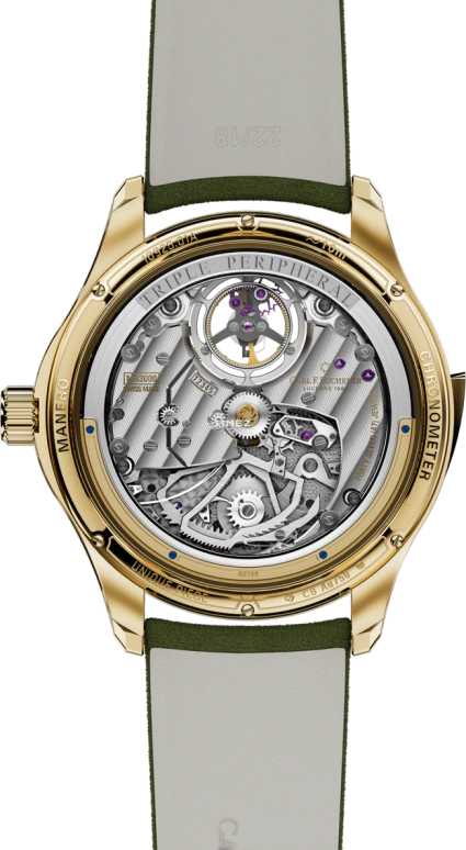 Carl F. Bucherer,Manero 43.80mm,43.80mm,Yellow Gold,Green,Automatic,Tourbillon,Minute Repeater,00,00.10925.01.93.01