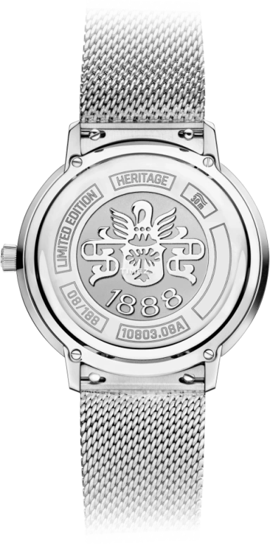 Carl F. Bucherer,Heritage 39mm,39mm,Stainless Steel,Silver White,Automatic,Day,Sapphire,Crystal Glass,00,00.10804.08.13.21