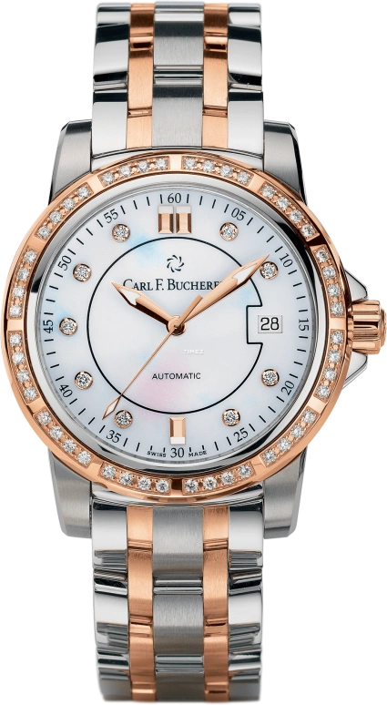 Carl F. Bucherer,Patravi 38mm,38mm,Stainless Steel,Rose Gold,Automatic,00,00.10617.07.77.31