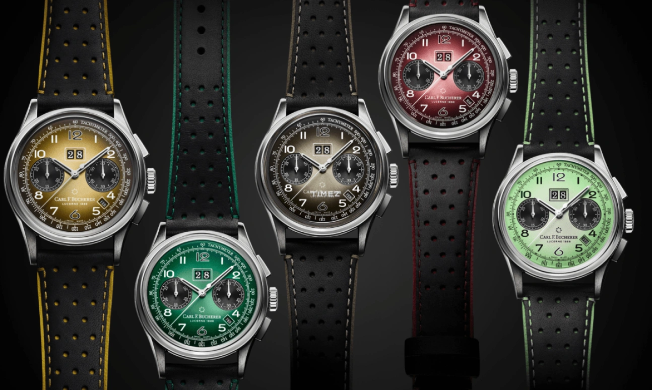 Carl F. Bucherer,Heritage 41mm,41mm,Stainless Steel,Green,Gradient,Automatic,Chronograph,Annual Calendar,Month,Big Date,Sapphire,Crystal Glass,Round,00,00.10803.08.92.70