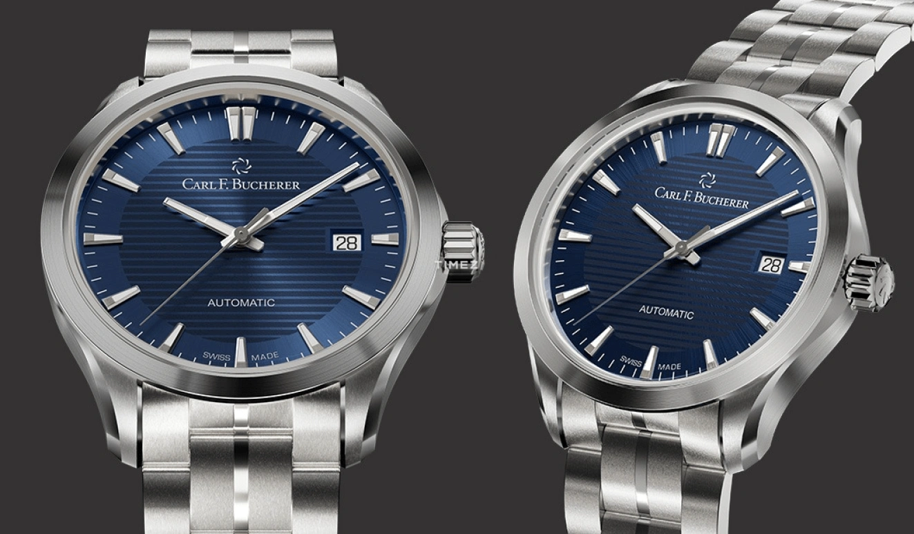 Carl F. Bucherer,Manero 38mm,38mm,Stainless Steel,Blue,Automatic,Day,Sapphire,Crystal Glass,00,00.10929.08.53.21
