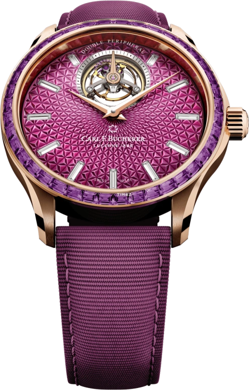 Carl F. Bucherer,Manero 43.10mm,43.10mm,Rose Gold,Purple,Automatic,Tourbillon,Sapphire,Crystal Glass,00,00.10928.03.94.12
