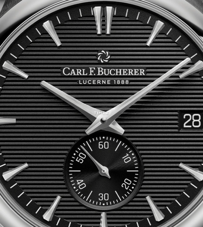Carl F. Bucherer,Manero 40.60mm,40.60mm,Stainless Steel,Black,Automatic,Day,Sapphire,Crystal Glass,00,00.10924.08.33.22