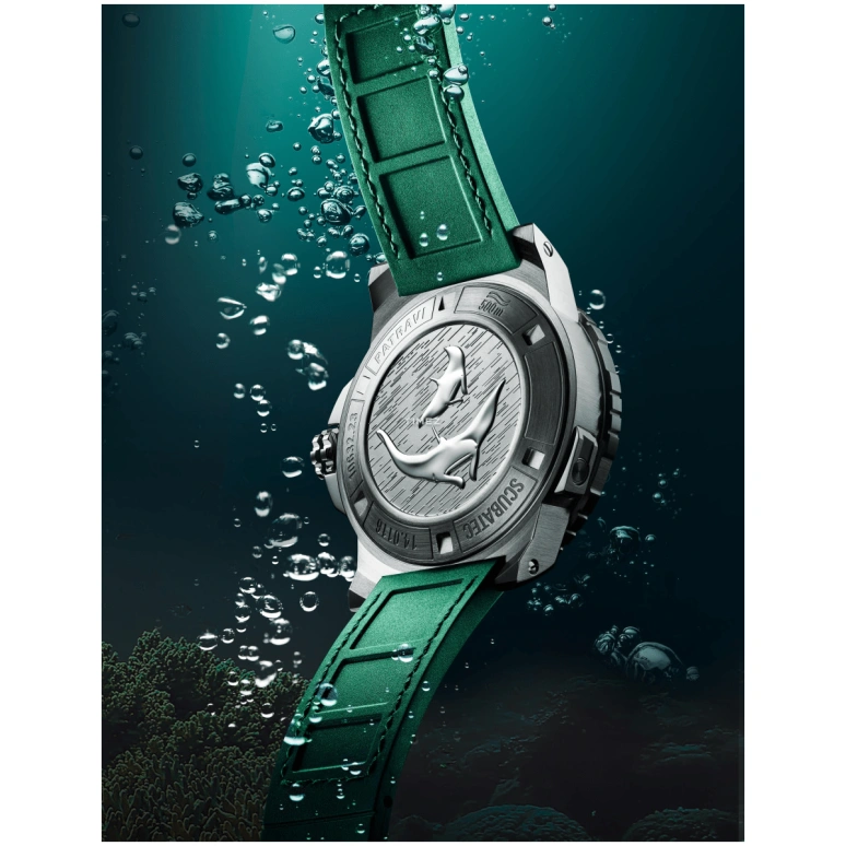 Carl F. Bucherer,Patravi 44.60mm,44.60mm,Stainless Steel,Green,Automatic,Day,Sapphire,Crystal Glass,00,00.10632.23.93.01