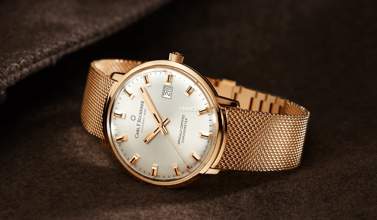 Carl F. Bucherer,Heritage 39mm,39mm,Rose Gold,White,Automatic,Day,Sapphire,Crystal Glass,00,00.10804.03.13.01