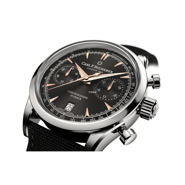 Carl F. Bucherer,Manero 40mm,40mm,Stainless Steel,Black,Automatic,Chronograph,Day,Flyback,00,00.10927.08.33.01