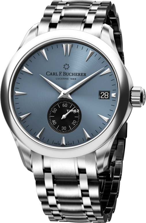 Carl F. Bucherer,Manero 40.60mm,40.60mm,Stainless Steel,Blue,Automatic,Day,Sapphire,Crystal Glass,00,00.10924.08.53.21