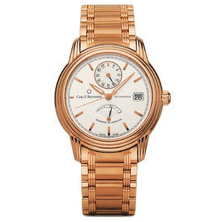 Carl F. Bucherer,Other 38mm,38mm,Rose Gold,White,Automatic,Day,Power Reserve Indicator,Dule Time,00,00.10210.03.13.01