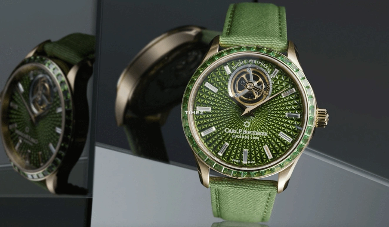 Carl F. Bucherer,Manero 43.10mm,43.10mm,Rose Gold,Green,Automatic,Tourbillon,Sapphire,Crystal Glass,00,00.10928.03.94.11