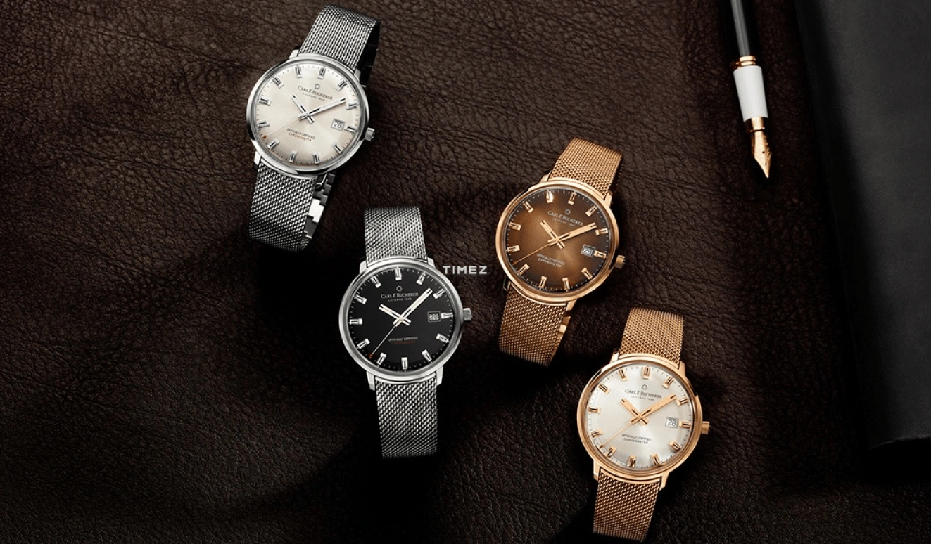 Carl F. Bucherer,Heritage 39mm,39mm,Rose Gold,Brown,Gradient,Automatic,Day,Sapphire,Crystal Glass,00,00.10804.03.93.01