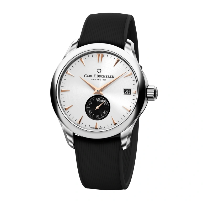 Carl F. Bucherer,Manero 40.60mm,40.60mm,Stainless Steel,White,Automatic,Day,Sapphire,Crystal Glass,00,00.10924.08.13.01