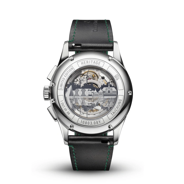 Carl F. Bucherer,Heritage 41mm,41mm,Stainless Steel,Green,Gradient,Automatic,Chronograph,Annual Calendar,Big Date,00,00.10803.08.92.78