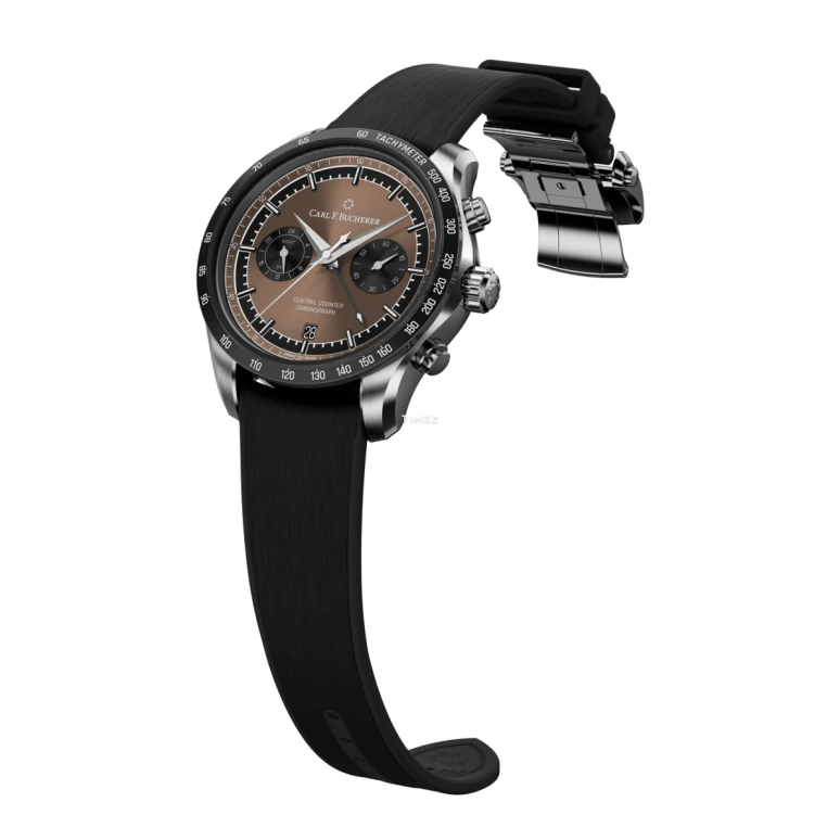Carl F. Bucherer,Manero 42.50mm,42.50mm,Stainless Steel,Brown,Automatic,Chronograph,Day,00,00.10923.08.93.01