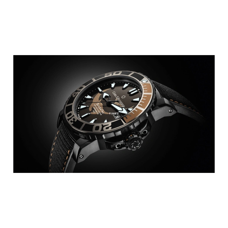 Carl F. Bucherer,Patravi 44.60mm,44.60mm,Titanium,Black,Automatic,Day,Sapphire,Crystal Glass,00,00.10632.28.33.99