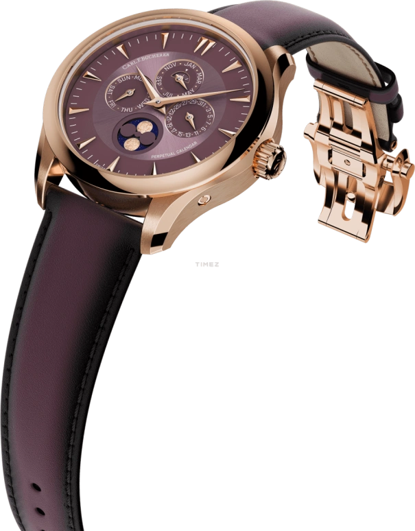 Carl F. Bucherer,Manero 41.60mm,41.60mm,Rose Gold,Rose,Automatic,Moonphase,Perpetual Calendar,Month,Date,Sapphire,Crystal Glass,Round,00,00.10916.03.93.02