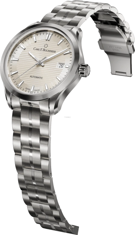 Carl F. Bucherer,Manero 38mm,38mm,Stainless Steel,Sand,Automatic,Day,Sapphire,Crystal Glass,00,00.10929.08.93.22
