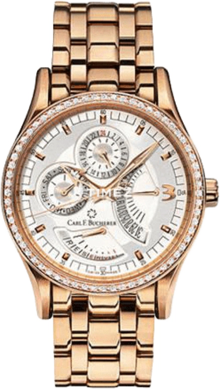 Carl F. Bucherer,Manero 40mm,40mm,Rose Gold,Silver White,Automatic,00,00.10901.03.16.31