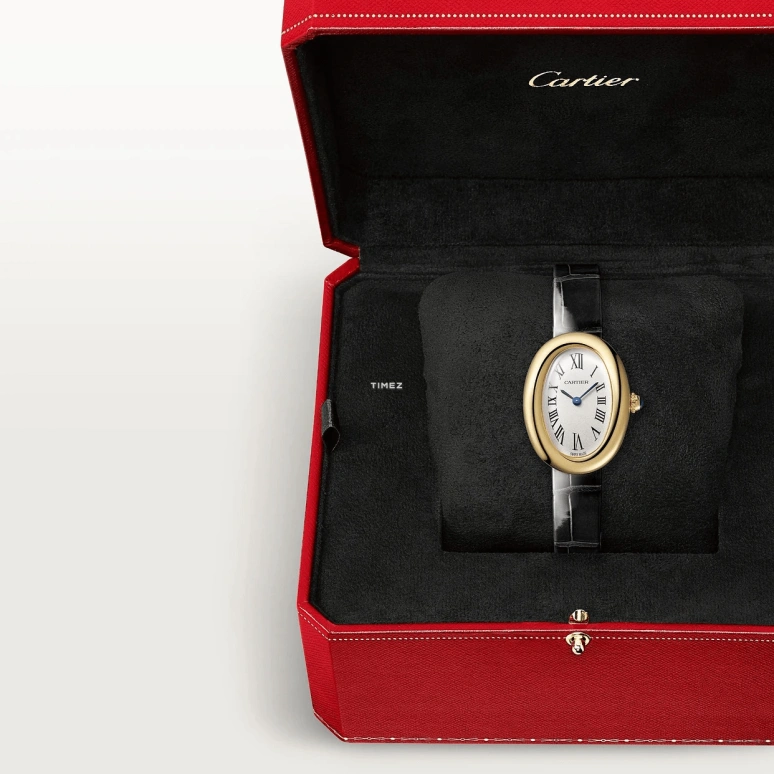 Cartier,Baignoire 31x23mm,31x23mm,Yellow Gold,White,Quartz,Sapphire,Oval,WGBA0042