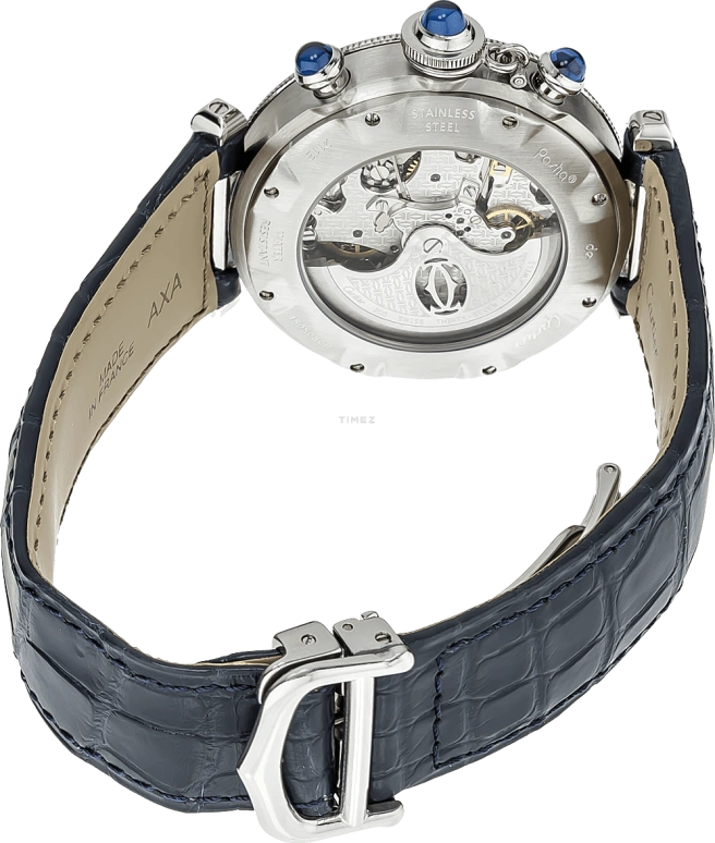 Cartier,Pasha de Cartier 38mm,38mm,Stainless Steel,Silver,Automatic,Chronograph,Day,W3103055